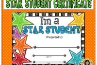 Certificate - I&amp;#039;M A Star 1 | Star Students, Student Certificates in Star Student Certificate Template