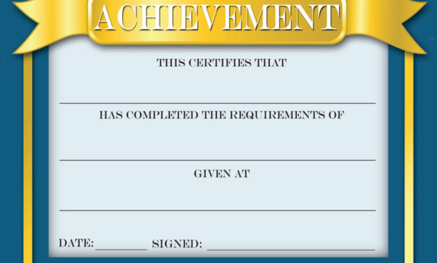 Certificate Of Achievement - Ctca041 - School Photo Marketing regarding Professional Academic Achievement Certificate Templates