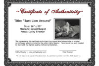Certificate Of Authenticity – Certificates Templates Free within Top Certificate Of Authenticity Templates