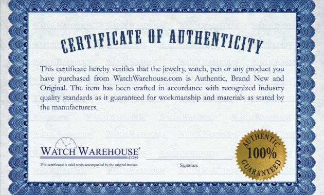 Top Certificate Of Authenticity Templates – Snowmanadventure