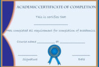 Certificate Of Completion 22 Templates In Word Format Demplates for New Anger Management Certificate Template