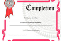 Certificate Of Completion Printable Certificate | Certificate Of throughout Amazing 6 Printable Science Certificate Templates
