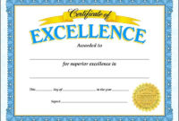 Certificate Of Excellence 30/Pk | Certificate Of Participation Template pertaining to Writing Competition Certificate Templates
