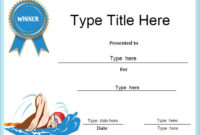 Certificate Street: Free Award Certificate Templates - No Intended For throughout Professional Swimming Certificate Template
