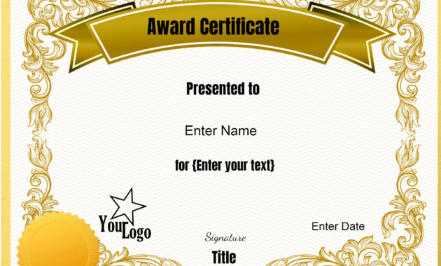 Certificate Template - Certificates Templates Free regarding Honor Certificate Template Word 7 Designs