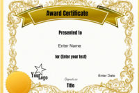 Certificate Templates intended for Contest Winner Certificate Template