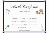 Child Adoption Certificate Template – Calep.midnightpig.co Regarding in Free Child Adoption Certificate Template Editable