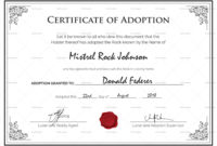 Child Adoption Certificate Template in Child Adoption Certificate Template Editable