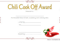 Chili Cook Off Certificate Template - 10+ Best Ideas with Professional Great Job Certificate Template  9 Design Awards