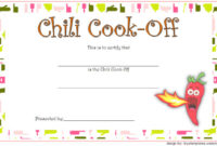 Chili Cook Off Certificate Templates [10+ New Designs Free Download] for Top Bake Off Certificate Templates