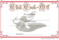 Chili Cook Off Certificate Templates [10+ New Designs Free Download] throughout Awesome Chili Cook Off Award Certificate Template