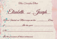 Christian Marriage Certificate Design Template In Psd, Word inside Stunning Marriage Certificate Editable Templates