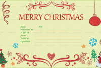 Christmas Eve Gift Certificate Template (Ylw, #3899R) – Doc Formats with regard to Christmas Gift Certificate Template
