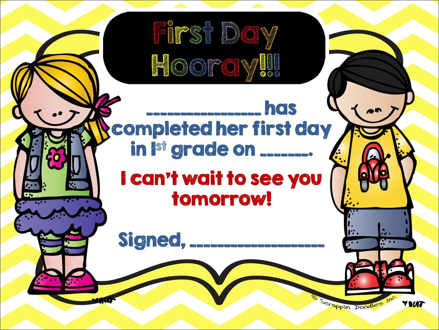 Click Here For: First Day Of School Certificates Images - Frompo in Fantastic First Day Of School Certificate Templates