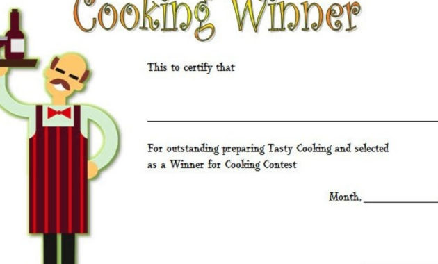 Cooking Competition Certificate Templates: The 7+ Best Ideas within Top Bake Off Certificate Templates