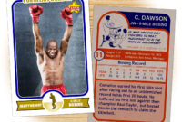 Custom Boxing Cards - Retro 75™ Series Starr Cards throughout Boxing Certificate Template