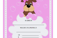 Dog Birth Certificate Template Editable [9+ Designs Free] intended for Free Puppy Birth Certificate Template