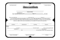 Download Stock Certificate Template For Free – Tidytemplates regarding Top Editable Stock Certificate Template