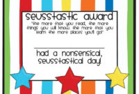 Dr. Seuss Certificate For Kids! | Teaching Holidays, Dr Seuss Week, Dr for Good Behaviour Certificate Template 10 Kids Awards