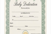 √ 20 Free Editable Baby Dedication Certificates ™ In 2020 (With Images regarding Printable Baby Dedication Certificate Templates