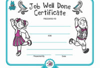 √ 20 Job Well Done Certificate ™ | Dannybarrantes Template within Well Done Certificate Template