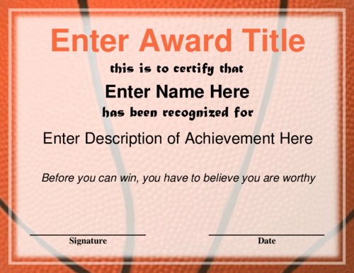√ 20 Most Improved Award Wording ™ | Dannybarrantes Template pertaining to Most Improved Player Certificate Template