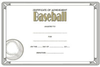 Editable Baseball Award Certificates [9+ Sporty Designs Free] regarding Professional Table Tennis Certificate Templates Editable