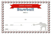 Editable Baseball Award Certificates [9+ Sporty Designs Free] with regard to Table Tennis Certificate Templates Editable