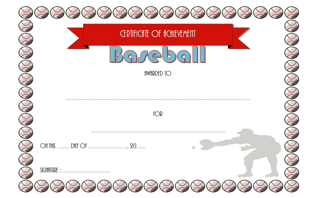 Editable Baseball Award Certificates [9+ Sporty Designs Free] with regard to Table Tennis Certificate Templates Editable