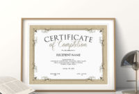 Editable Certificate Of Completion Printable Elegant | Etsy | Editable throughout Fantastic Certificate Of Completion Templates Editable
