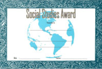Editable Certificate Social Studies [10+ Perfect Designs Free] inside Free Social Studies Certificate