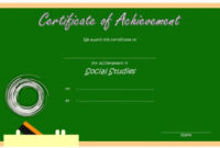 Editable Certificate Social Studies [10+ Perfect Designs Free] regarding Free Social Studies Certificate