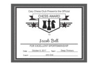 Editable Pdf Sports Game Team Chess Certificate Award Template | Etsy inside Editable Stock Certificate Template