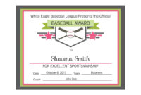 Editable Pdf Sports Team Baseball Certificate Award Template | Etsy for Awesome Editable Tennis Certificates