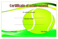 Editable Tennis Certificates [10+ Customizable Templates] pertaining to Free Tennis Achievement Certificate Templates