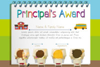 Explore Our Image Of Principal&amp;#039;S Award Certificate Template In 2020 pertaining to Fascinating Certificate For Summer Camp  Templates 2020