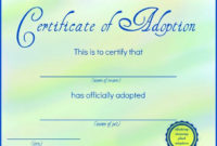 Fake Birth Certificate Maker Beautiful 42 Best Adoption Certificate within Child Adoption Certificate Template Editable