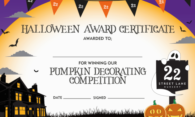 Fantastic Halloween Costume Certificates 7 Ideas Free intended for Fascinating Halloween Costume Certificate
