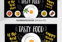 Food - Facebook Cover Template In Psd + Post + Event Cover - intended for Fresh Restaurant Gift Certificate Template 2018 Best Designs