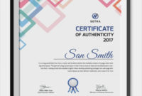 Free 45+ Sample Certificate Of Authenticity Templates In Pdf | Psd | Ms for Certificate Of Authenticity  Template
