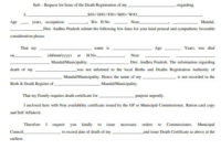 Free 51+ Death Forms In Pdf | Ms Word intended for Blank Death Certificate Template 7 Documents