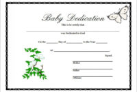 Free 8+ Sample Printable Baby Dedication Certificate Templates In Pdf regarding New Fillable Baby Dedication Certificate Download