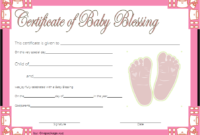 Free Baby Blessing Certificate Template 7 Di 2020 pertaining to Blessing Certificate Template  7 New Concepts