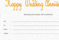 Free Happy Anniversary Gift Certificate Templatepaddle | Paddle throughout Anniversary Gift Certificate Template