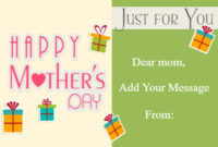 Free Mother'S Day Gift Certificate Templates | Customize Online throughout Mothers Day Gift Certificate Templates