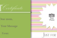 Free Mother&amp;#039;S Day Gift Certificate Templates | Customize Online with regard to Mothers Day Gift Certificate Template