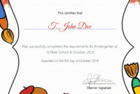 Free Preschool Certificate Templates Elegant Preschool Diploma P with Pre Kindergarten Diplomas Templates Printable