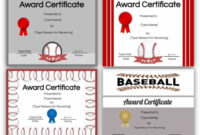 Free Printable And Editable Baseball Awards With Certificate Templates pertaining to Baseball Award Certificate Template