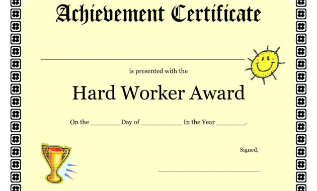 Free Printable Award Certificates For Elementary Students | Free Printable within Honor Award Certificate Template