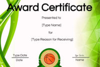 Free Printable Basketball Certificates | Edit Online And Print At Home pertaining to Stunning Best Coach Certificate Template
